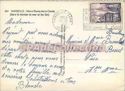 Notre-Dame-de-la-Garde — Marsiglia — edita da Mireile — Verso