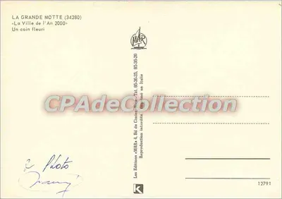 La Grande Motte — A Cidade do Ano 2000 — edição MAR — Verso
