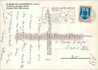 Besse-en-Chandesse — De Station Super-Besse — Editie Eurolux — Achterkant