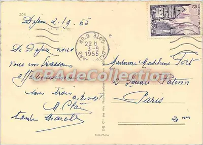 Dijon — Widok ku Kościołowi Najświętszej Maryi Panny — Cap — Rewers