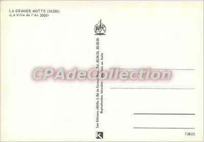 La Grande Motte — A Cidade do Ano 2000 — Edições MAR — Verso