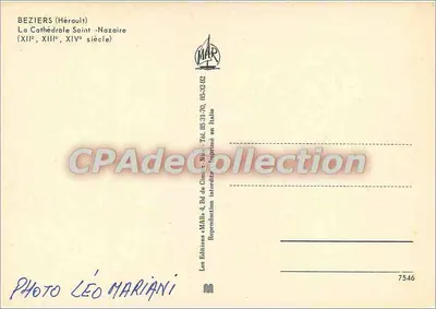 Beziers — Cattedrale di San Nazario — editore MAB — Verso