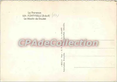 Daudet Suyu — Fontvieille (Bouches-du-Rhône) — Rella — Arka yüz
