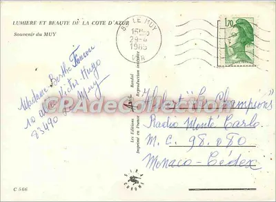 Le Muy — vista panorâmica — Les Éditions Bandal, n° C 566 — Verso