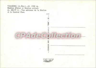 अर्ध-आधुनिक पोस्टकार्ड वैलबेग (ए मार) ऊँचाई 1700 मीटर शीतकालीन स्टेशन और ग्रीष्मकालीन स्टेशन एयरियन दृश्य स्टेशन और — पीछे