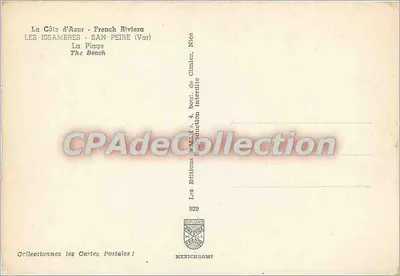 Les Issambres — A Praia — Les Éditions Mexichrome, n° 929 — Verso