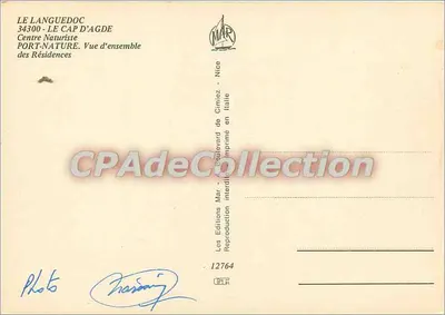 Le Cap d'Agde — Vue d'ensemble des Résidences — Éditions MAR — Rewers