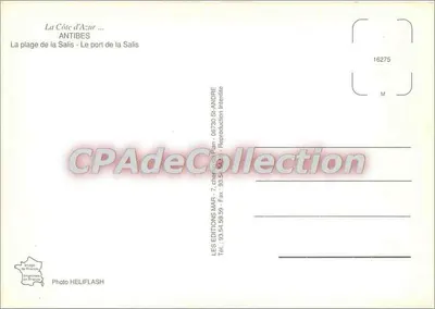 Antibes — Costa Azul — Ediciones Heliflash — Reverso