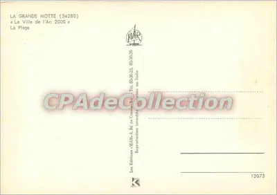 La Grande Motte — « Miasto Roku 2000 » — Wydawcy MAR — Rewers