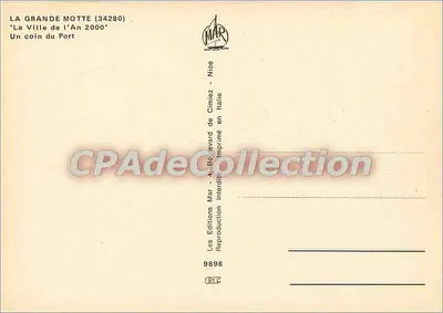 La Grande Motte — 'A Cidade do Ano 2000' — Éditions Mar — Verso