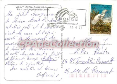 Thonon-les-Bains — História e paisagem — editor não visível — Verso