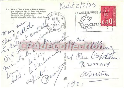 Nice — ogólny widok Zatoki Angielskiej — wydawca B 6 — Rewers