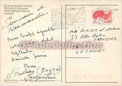 Touques (Calvados) — Uznana stacja balnearyjna — (RB) IN'ÉDITE, b.p. 1529 97000, fot. Jacques Guillard — Rewers