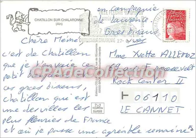 Chatillon-sur-Chalaronne — uitzicht op de hall en het kasteel — Edities Cella, Bron — Achterkant