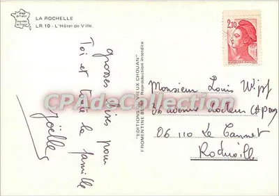 La Rochelle — Hotel de Ville — Éditions du Vieux Chouan — Rewers