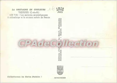 Treguier (C.-du-N.) — maisons médiévales et maison natale de Renan — Éditions d'Art IRIS — Verso