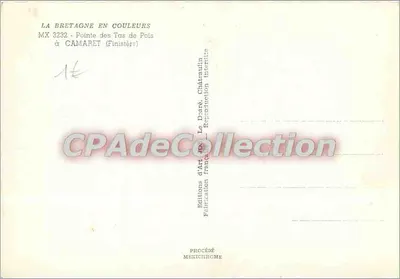 Pointe des Tas de Pois — Camaret (Finistère) — Éditions d'Art (ex. Le Dacté) Châteaulin — Reverso
