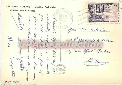 Lac Lauvitel — Pays d'Oisans — coleção Paul Michol — Verso