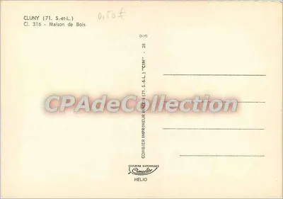 Cluny (71 S.-et-L.) — Casa in Legno — Cim — Verso