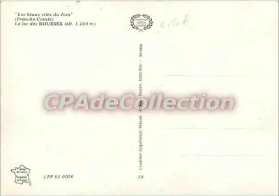 Le lac des Rousses — Franche-Comté — Imprimeur Combier — Verso