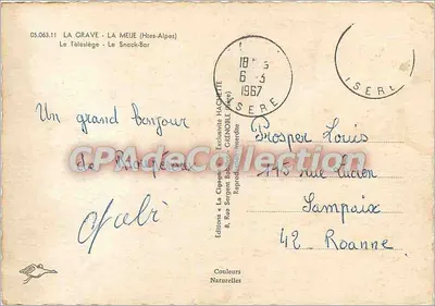ला सिगों — स्की स्टेशन टेलीसीज़ के साथ — एडिशन्स ला सिगों — पीछे
