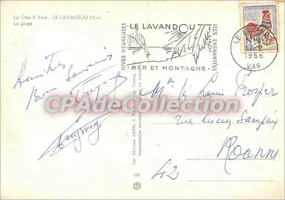 Le Lavandou (Var) — widok plaży — Les Éditions AMAH, n°598 — Rewers