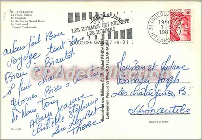 Um Poutou de Toulouse — Edição de Luxe, n° 4051 — Verso