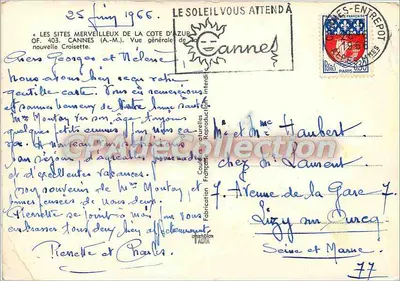 Cannes — Vista geral da nova Croisette — Editor A.M. (OF. 403) — Verso