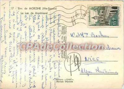 मॉन्ट्रियॉन्ड के झील — मॉर्जिन (हॉट-सैवोइ) — एडिशन्स गैबी — पीछे
