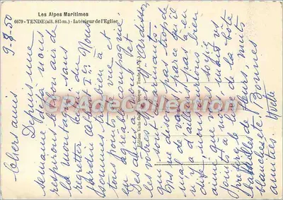 ईग्लिस के अंदर — टेंड (अल्प्स मारिटिम) — एडिशन वाला-गल (टेंड, ए. 50) — पीछे