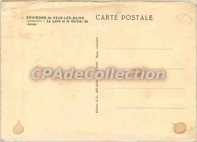 Gerbier dos Joncs - A Fazenda da Loire — Edição G.-L. Arlaud, Lyon — Verso
