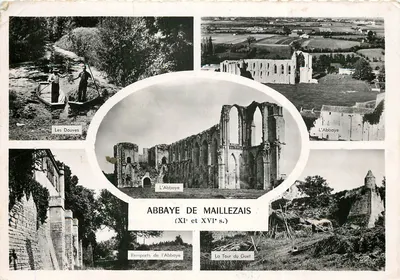Abadia de Maillezais — Ruínas e paisagens — Éditions Gaby, número de série não visível
