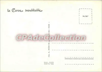 Cordes inoubliáveis — A Corça — Ed. A. Rion - Nice, n° 94/267 — Verso