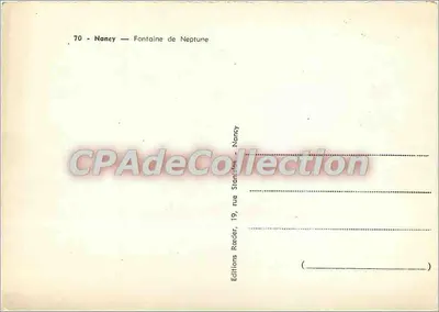 Nancy — Fontanna Neptuna — Wydawnictwo Roeder — Rewers