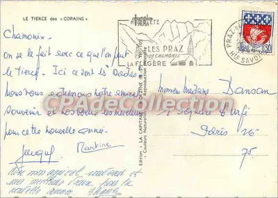Het Tercio van de « Copains » — Chamonix, uitgave La Capitale des Prazes — Achterkant
