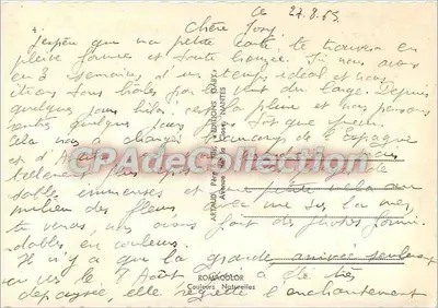 A Costa de Émeraude — Mont Saint-Michel, Granville, Saint-Pair-sur-Mer, Kairon-Plage, Jullouville, Carolles, Avranches, Genêts — Éditions Artaud, Nantes — Verso