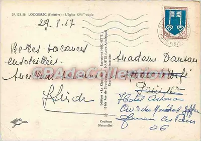 Locquirec (Finistère) — L'Église XVIIe siècle — Éditions La Cigogne, Nantes — Verso