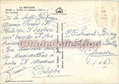 A Bretanha — Chapéus e trajes de Elliant e dos arredores — Jean — Verso