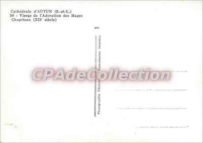 Katedra w AUTUN (S.-et-L.) — Najświętsza Panna Adoracja Mędrców — Kapitel z XII wieku — Rewers