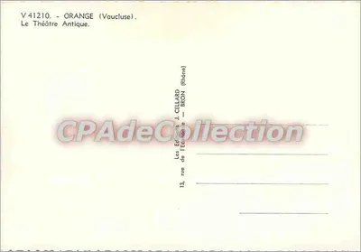 Orange (Vaucluse) — El Teatro Antiguo — Éditions J. CellaRD — n° V41210 — Reverso
