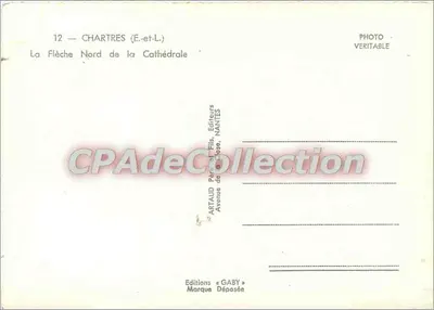 Chartres (E-et-L.) — Północna wieża katedry — Éditions Gaby — Rewers