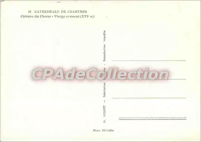 Katedra w Chartres — Zamykanie chóru - Panny szyci (XVI w.) — Wyd. HOUVET — Rewers