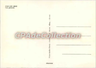 Les Arcs — Vista generale — Studio Charly, Macon — Verso