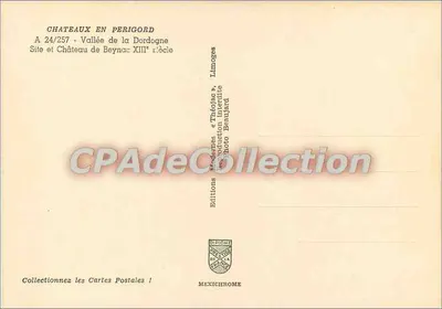 Zamek Beynac — Dolina Dordogne — Wydawnictwo «Théodée» — Rewers