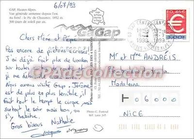 Gap — widok z powietrza z wschodu — Wydawnictwo Images des 4 Saisons — Rewers