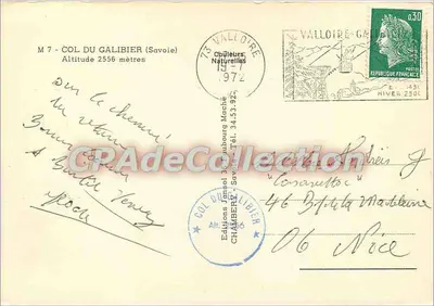 Col du Galibier — widok panoramiczny i zwierzęta — Wydawnictwo Jansol — Rewers