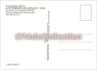 Saint-Germain-les-Arpajon — widok z powietrza — Librairie BURON — Rewers