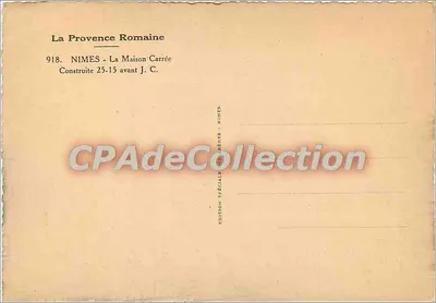 Nîmes - Dom Kwadratowy — Wydanie Specjalne Rzymska Prowença, n°918 — Rewers