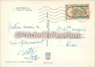 Hôtel de Puymulle — Saint-Céré (Lot) — Éditions IRIS — Verso