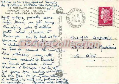 BRIANÇON (H.-A.) — La ciudad más alta de Europa — Editor: Sociedad de ediciones 'Aymé' — Reverso